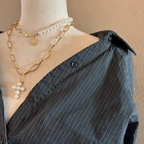 Striped relaxed long sleeve top - Picture 8 of 8